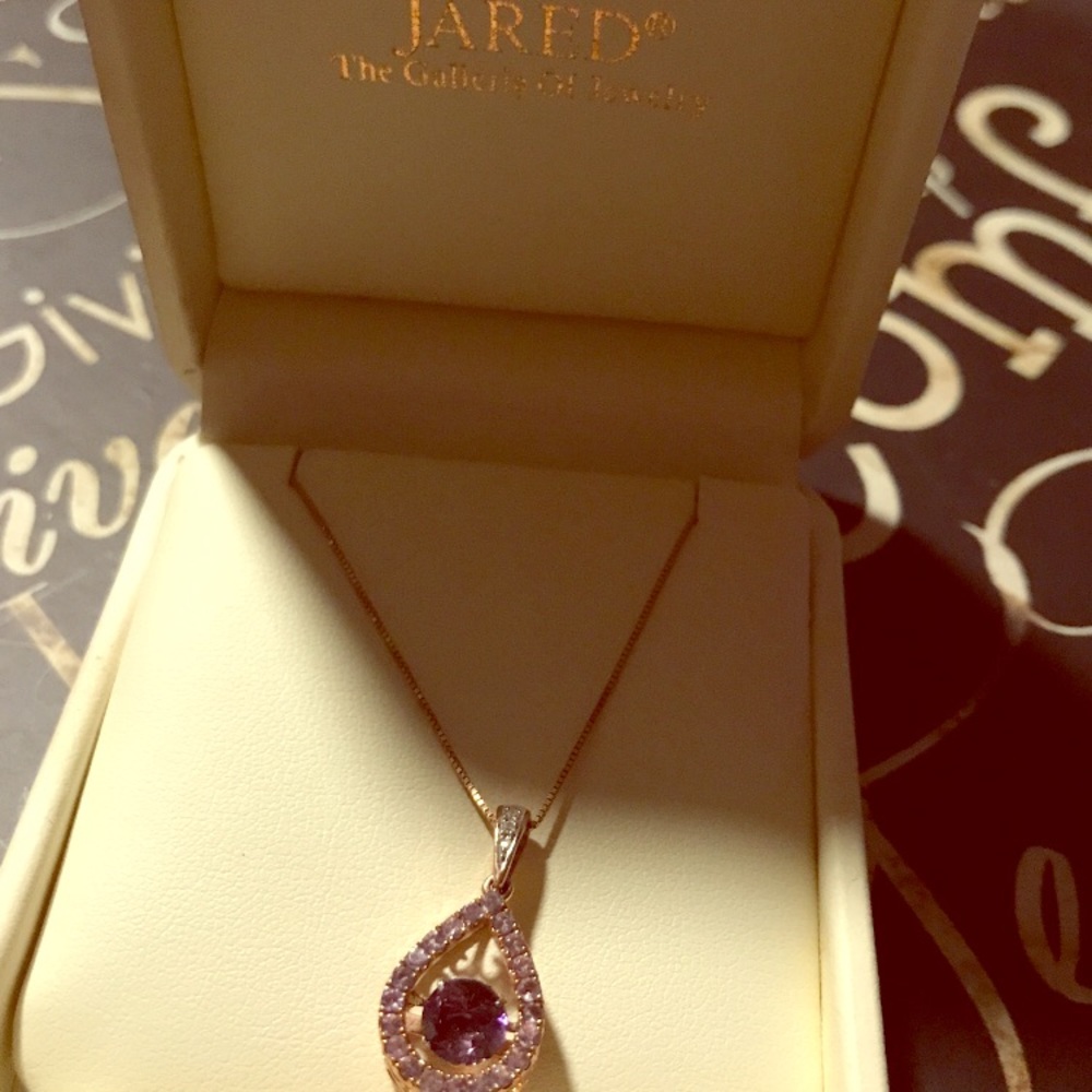Rose gold Dancing Diamond Necklace